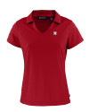 Houston Astros Stars & Stripes Cutter & Buck Daybreak Eco Recycled Womens V-neck Polo Cardinal Red Mannequin Thumbnail Image