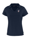 San Francisco Giants Stars & Stripes Cutter & Buck Daybreak Eco Recycled Womens V-neck Polo Navy Blue Mannequin Thumbnail Image