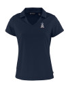 Los Angeles Angels Stars & Stripes Cutter & Buck Daybreak Eco Recycled Womens V-neck Polo Navy Blue Mannequin Thumbnail Image