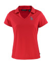 Colorado Rockies Stars & Stripes Cutter & Buck Daybreak Eco Recycled Womens V-neck Polo Red Mannequin Thumbnail Image