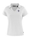 Milwaukee Brewers Stars & Stripes Cutter & Buck Daybreak Eco Recycled Womens V-neck Polo White Mannequin Thumbnail Image