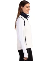 San Diego Padres Stars & Stripes Cutter & Buck Cascade Eco Fleece Womens Vest Shell/Navy Blue Side Thumbnail Image