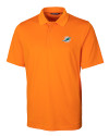 Miami Dolphins Cutter & Buck Forge Stretch Mens Polo Orange Burst Mannequin Thumbnail Image