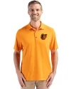 Baltimore Orioles Cutter & Buck Forge Eco Stretch Recycled Mens Polo Orange Burst Front Thumbnail Image