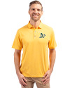 Athletics Cutter & Buck Forge Eco Stretch Recycled Mens Polo College Gold Heather Front Thumbnail Image