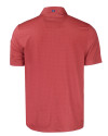 Miami Marlins Stars & Stripes Cutter & Buck Pike Eco Tonal Geo Print Stretch Recycled Mens Polo Cardinal Red Mannequin Back Thumbnail Image