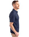Miami Marlins Stars & Stripes Cutter & Buck Pike Eco Tonal Geo Print Stretch Recycled Mens Polo Navy Blue Side Thumbnail Image