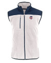 Minnesota Twins Cutter & Buck Cascade Eco Fleece Mens Vest Shell/Navy Blue Mannequin Thumbnail Image