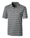 Minnesota Vikings Cutter & Buck Forge Epic Confidence Recycled Heathered Stripe Stretch Mens Polo Black Mannequin Thumbnail Image
