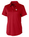 View image 11: Nebraska Cornhuskers College Vault Cutter & Buck Prospect Recycled Featherlight Stretch Womens Polo Red Mannequin