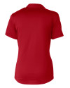 Nebraska Cornhuskers College Vault Cutter & Buck Prospect Eco Textured Stretch Recycled Womens Short Sleeve Polo Red Mannequin Back Thumbnail Image