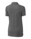 Nebraska Cornhuskers College Vault Cutter & Buck Advantage Eco Tri-Blend Pique Womens Polo Elemental Grey Mannequin Back Thumbnail Image