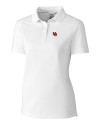Nebraska Cornhuskers College Vault Cutter & Buck Advantage Eco Tri-Blend Pique Womens Polo White Mannequin Thumbnail Image