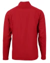 Nebraska Cornhuskers College Vault Cutter & Buck Adapt Eco Knit Hybrid Recycled Mens Full Zip Jacket Red Mannequin Back Thumbnail Image