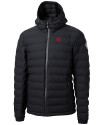 Nebraska Cornhuskers College Vault Cutter & Buck Mission Ridge Repreve® Eco Insulated Mens Puffer Jacket Black Mannequin Thumbnail Image