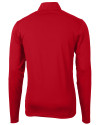 Nebraska Cornhuskers College Vault Cutter & Buck Virtue Eco Pique Recycled Quarter Zip Mens Big & Tall Pullover Red Mannequin Back Thumbnail Image
