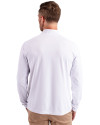 Nebraska Cornhuskers College Vault Cutter & Buck Virtue Eco Pique Recycled Quarter Zip Mens Big & Tall Pullover White Back Thumbnail Image