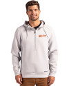 Idaho State Bengals College Vault Cutter & Buck Roam Epic Versatility Half Zip Recycled Mens Hooded Pullover Solitare Front Thumbnail Image