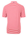 Nebraska Cornhuskers College Vault Cutter & Buck Virtue Eco Pique Stripe Recycled Mens Big and Tall Polo Red Mannequin Back Thumbnail Image