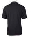 Nebraska Cornhuskers College Vault Cutter & Buck Virtue Eco Pique Recycled Mens Polo Black Mannequin Back Thumbnail Image