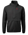 Nebraska Cornhuskers College Vault Cutter & Buck Charter Eco Recycled Mens Anorak Jacket Black Mannequin Thumbnail Image