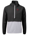 Nebraska Cornhuskers College Vault Cutter & Buck Charter Eco Recycled Mens Anorak Jacket Black/Polished Mannequin Thumbnail Image