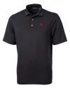 Nebraska Cornhuskers College Vault Cutter & Buck Virtue Eco Pique Recycled Mens Big and Tall Polo Black Mannequin Thumbnail Image