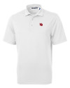 View image 11: Nebraska Cornhuskers College Vault Cutter & Buck Virtue Epic Confidence Recycled Pique Mens Big & Tall Polo White Mannequin