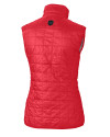 Nebraska Cornhuskers College Vault Cutter & Buck Rainier PrimaLoft® Womens Eco Insulated Full Zip Puffer Vest Red Mannequin Back Thumbnail Image