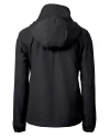 Nebraska Cornhuskers College Vault Cutter & Buck Charter Eco Recycled Womens Full-Zip Jacket Black Mannequin Back Thumbnail Image