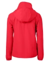 View image 13: Nebraska Cornhuskers College Vault Cutter & Buck Charter Recycled Packable Womens Full Zip Jacket Red Mannequin Back