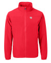 Nebraska Cornhuskers College Vault Cutter & Buck Charter Eco Recycled Mens Full-Zip Jacket Red Mannequin Thumbnail Image