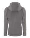 Nebraska Cornhuskers College Vault Cutter & Buck Evoke Softshell Recycled Full Zip Womens Jacket Elemental Grey Mannequin Back Thumbnail Image