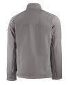 Nebraska Cornhuskers College Vault Cutter & Buck Evoke Softshell Recycled Full Zip Mens Jacket Elemental Grey Mannequin Back Thumbnail Image