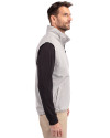 Baltimore Orioles Cooperstown Cutter & Buck Charter Eco Recycled Mens Full-Zip Vest Polished Medium Gray Side Thumbnail Image