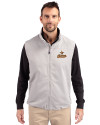 Houston Astros Cooperstown Cutter & Buck Charter Eco Recycled Mens Full-Zip Vest Polished Medium Gray Front Thumbnail Image