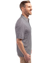 Los Angeles Dodgers Cooperstown Cutter & Buck Forge Eco Double Stripe Stretch Recycled Mens Big &Tall Polo Navy Blue/White Side Thumbnail Image