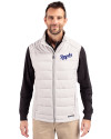 Kansas City Royals Cooperstown Cutter & Buck Evoke Hybrid Softshell Recycled Mens Full Zip Vest CONCRETE Front Thumbnail Image