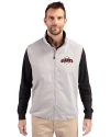 San Francisco Giants Cooperstown Cutter & Buck Charter Eco Full-Zip Mens Big & Tall Vest Polished Medium Gray Front Thumbnail Image
