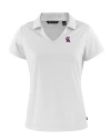 Los Angeles Angels Cooperstown Cutter & Buck Daybreak Eco Recycled Womens V-neck Polo White Mannequin Thumbnail Image