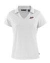 New York Mets Cooperstown Cutter & Buck Daybreak Eco Recycled Womens V-neck Polo White Mannequin Thumbnail Image