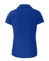 Texas Rangers Cooperstown Cutter & Buck Daybreak Eco Recycled Womens V-neck Polo Tour Blue Mannequin Back Thumbnail Image