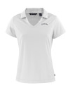Colorado Rockies Cooperstown Cutter & Buck Daybreak Eco Recycled Womens V-neck Polo White Mannequin Thumbnail Image