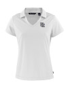 Washington Nationals Cooperstown Cutter & Buck Daybreak Eco Recycled Womens V-neck Polo White Mannequin Thumbnail Image