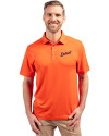 Detroit Tigers Cooperstown Cutter & Buck Forge Eco Stretch Recycled Mens Polo College Orange Front Thumbnail Image