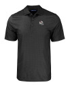 Arizona Cardinals NFL Helmet Cutter & Buck Pike Eco Tonal Geo Print Stretch Recycled Mens Polo Black Mannequin Thumbnail Image