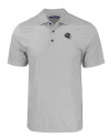 Atlanta Falcons NFL Helmet Cutter & Buck Pike Eco Tonal Geo Print Stretch Recycled Mens Polo Elemental Grey Mannequin Thumbnail Image