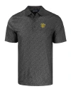 Missouri Tigers College Vault Cutter & Buck Pike Eco Pebble Print Stretch Recycled Mens Polo Black Mannequin Thumbnail Image