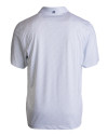 Carolina Panthers Americana Cutter & Buck Pike Eco Pebble Print Stretch Recycled Mens Polo White Mannequin Back Thumbnail Image