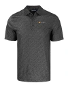 Tennessee Volunteers Alumni Cutter & Buck Pike Eco Pebble Print Stretch Recycled Mens Polo Black Mannequin Thumbnail Image